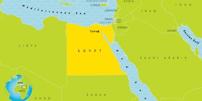 Եգիպտոսի մայրաքաղաք քարտեզի վրա