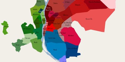 Շրջապատը Կահիրեի քարտեզի վրա