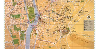 Կահիրե վայրերի քարտեզ
